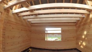 Сборка одноэтажного дома из бруса Лестэк Часть 2