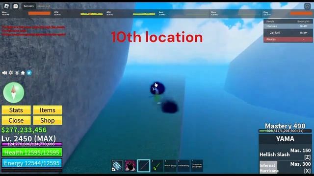 all 19 locations of advance fruit dealer in mirage bloxfruit