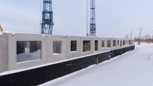 Ход строительства ЖК "Западный квартал", г. Ханты-Мансийск. Февраль 2022 год