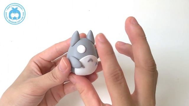 How to make Totoro family from clay - Ghibli Totoro clay tutorial смотреть онлайн