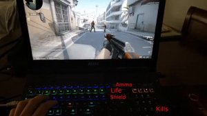 CS GO custom keyboard lights MSI GE63 Raider RGB 8RF