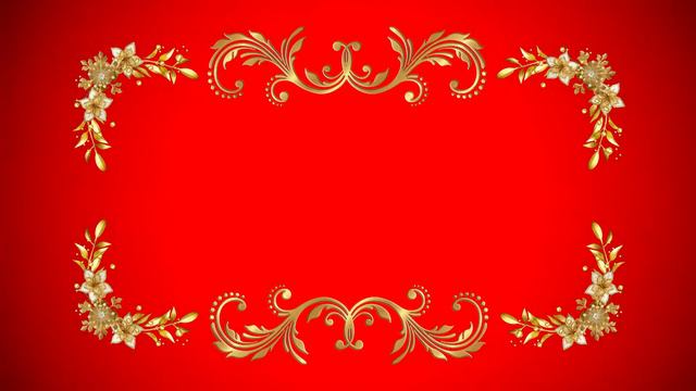 Золотые узоры. Видеофон для титров 002 смотреть онлайн