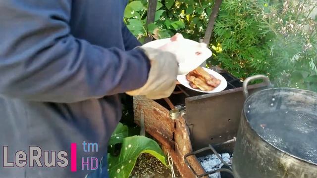 Копченое отбивное мясо в подливе в КАЗАНЕ /  Лучший рецепт приготовления мяса