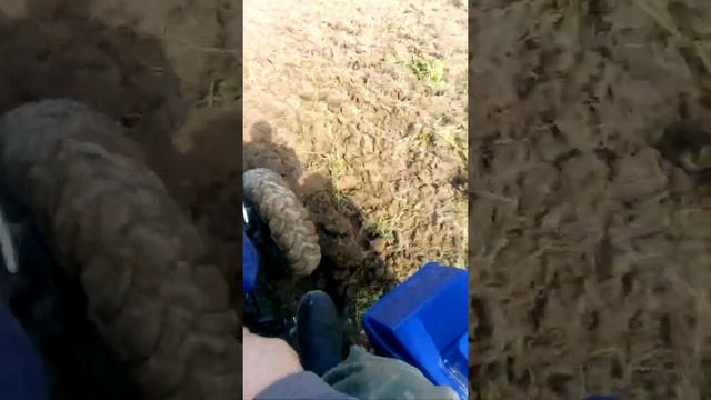 Булат 120. Пашем плугом.