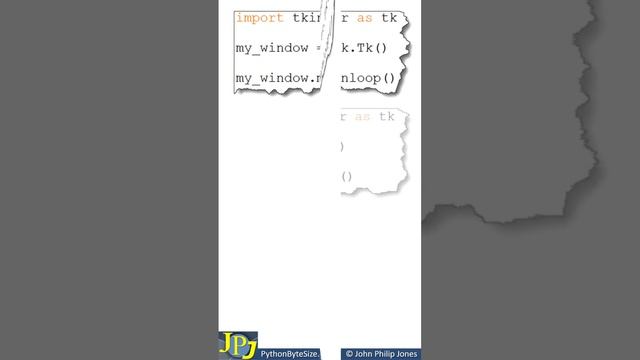 Python tkinter root window