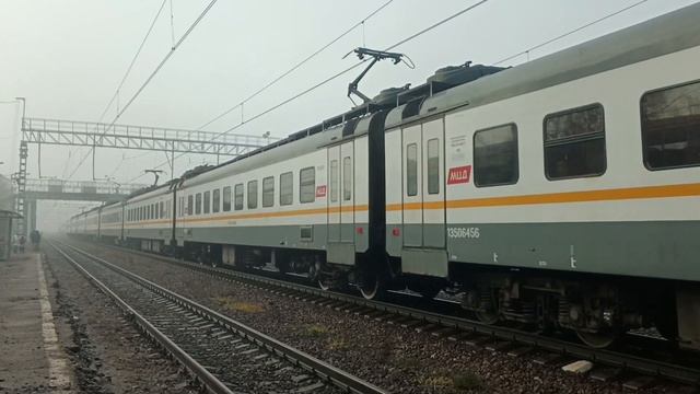 Электропоезд ЭП2Д-0045 "МЦД", сообщением Серпухов - Новоиерусалимская, ст. Столбовая смотреть онлайн