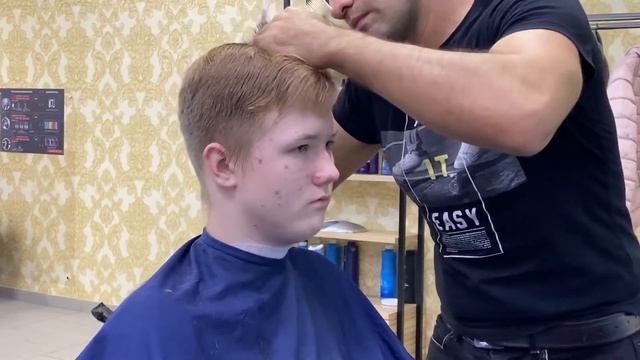 Мужская стрижка 492#смотри и учись ,курсы не к чему