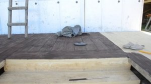 Простая ТЕРРАСА к дому своими руками // Открытая ТЕРРАСА // Неудачный выбор пропитки для пола