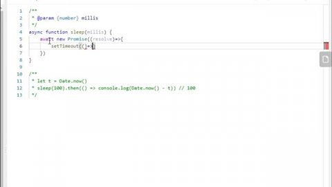 Leetcode 2621 Javascript Problems Solving | Sleep function that resolves after given milli seconds.