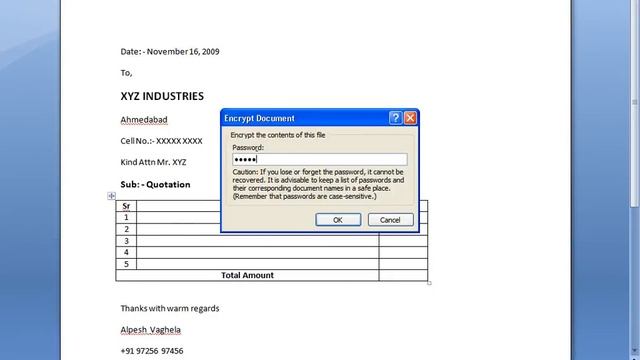 How to protect your Microsoft Word 2007 document file смотреть онлайн