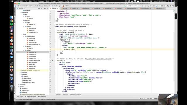 meteor-application-template-react, Part 4: Form Processing смотреть онлайн