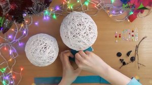 Своими руками: Снеговик из ниток