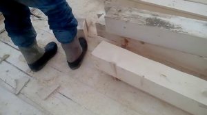 Крепление в брусе "ласточкин хвост".