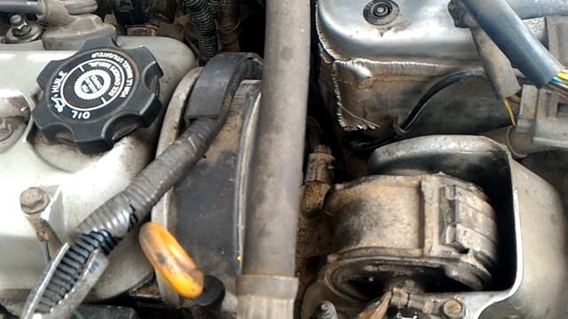 Перетянутый ремень ГРМ на Honda Accord (CE7) 1.8iLS (часть 1) смотреть онлайн