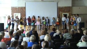 День учителя 2015. Выступление старшеклассников