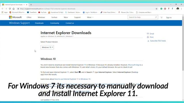 How To Download And Install Internet Explorer For Windows 10 смотреть онлайн