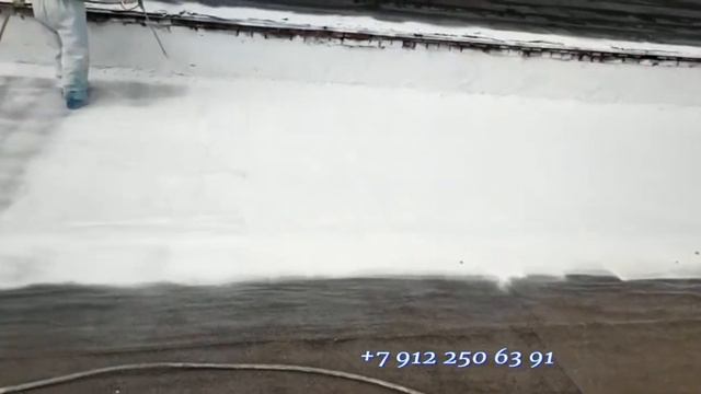 Нанесение Жидкой кровли АТЛАНТ А5 на рулонные материалы смотреть онлайн