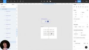 Интерактивные компоненты в Фигме. Как сделать интерактивный прототип календаря