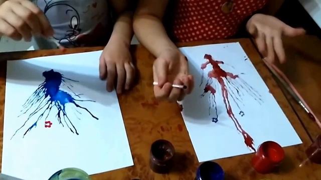 Нетрадиционная техника рисования - кляксография