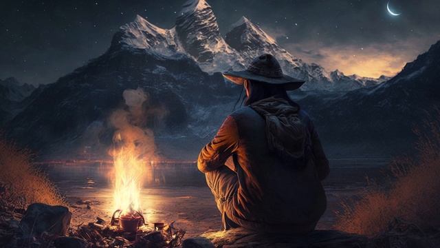 ?Experience Tranquility - Relaxing Music and Campfire Sounds