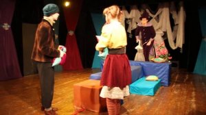 Сцена из спектакля "Снежная королева" . В роли Герды Даша Кузнецова