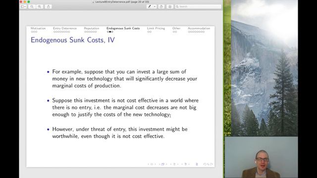 Economics of Entrepreneurship: Lecture 8 -- Entry Deterrence смотреть онлайн