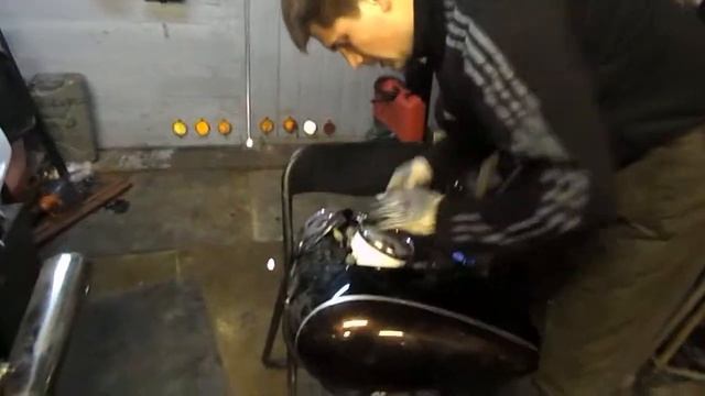 Yamaha Dragstar XVS1100 одетый и раздетый))) смотреть онлайн