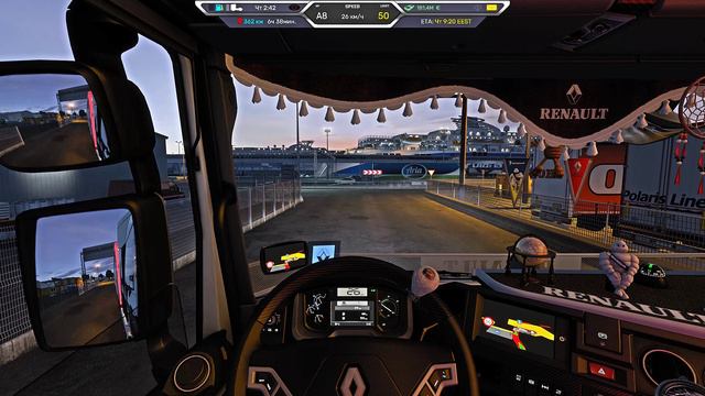 ETS 2 1.50 Латвия-Финляндия город Валмиера-Тампера грузовик Renault T