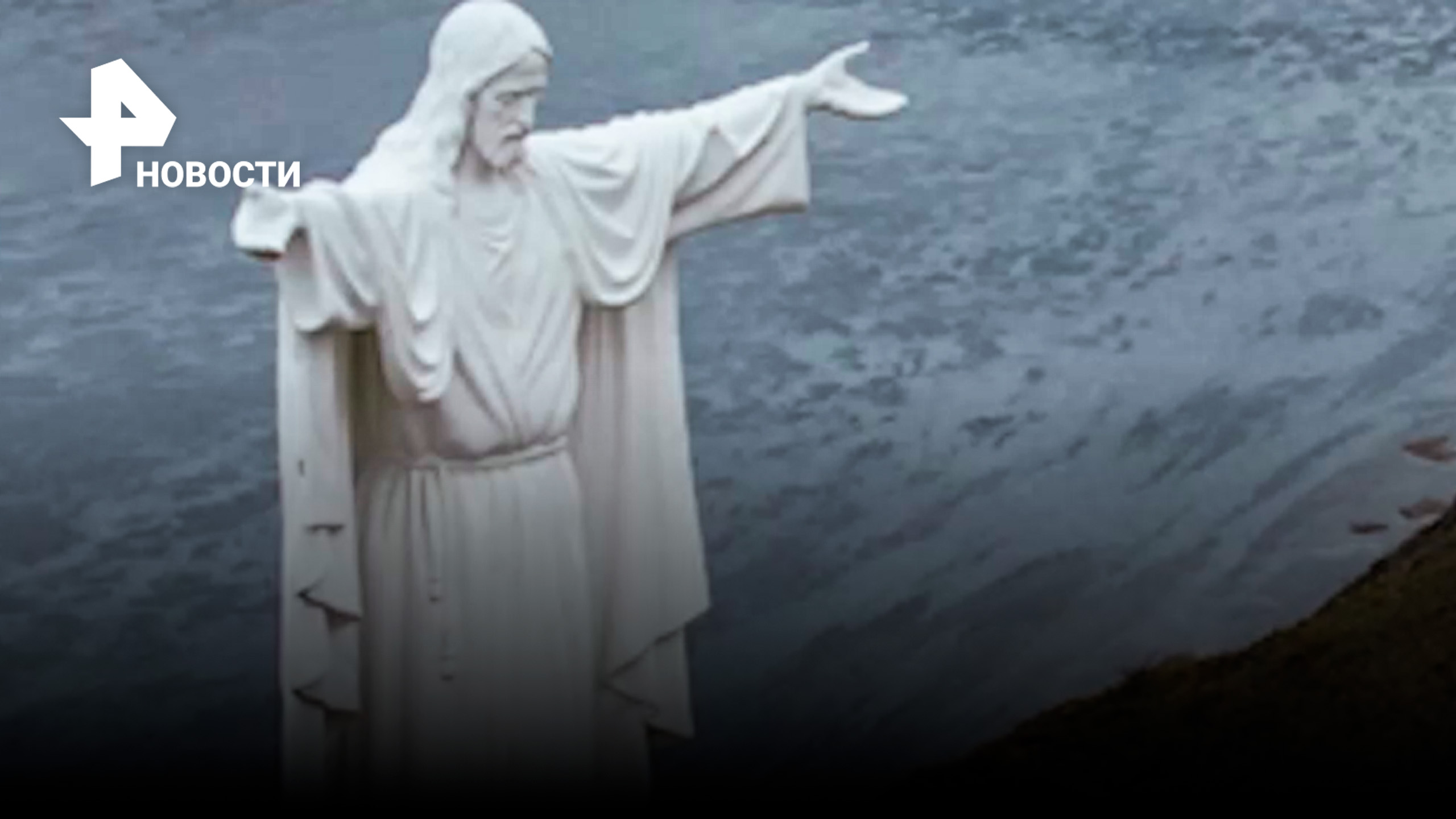 Как в Рио-де-Жанейро: статуя Христа возвышается над Красноярском / РЕН Новости