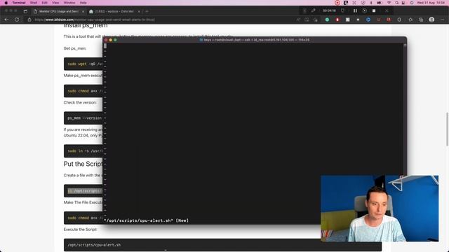 Monitor CPU Usage and Send Email Alerts in Linux смотреть онлайн