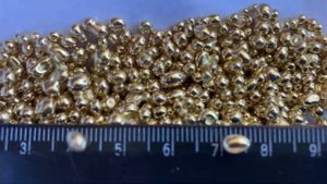 Желтое золото гранулы (сплав латунный медь-цинк-кремний) лигатура MAM15M