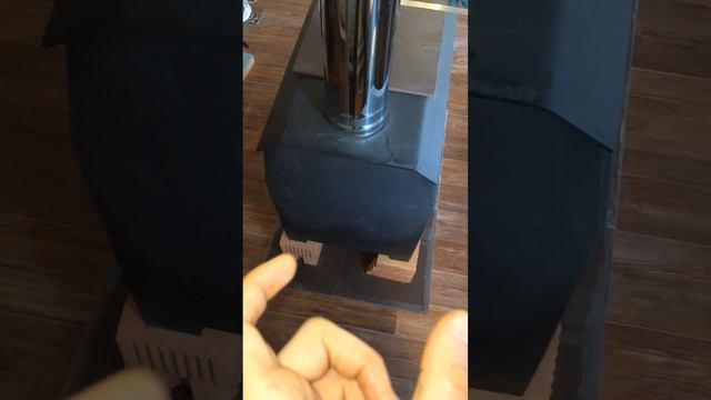 Как под уже установленную печь / буржуйку подложить фанеру смотреть онлайн