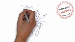 Как нарисовать карандашом фиолетового пегаса за 14 секунд