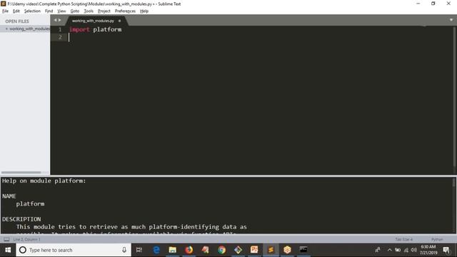 36. Complete Python Basics for Automation -  Python Platform Module