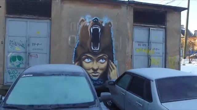 Граффити на здании СПбГАУ смотреть онлайн