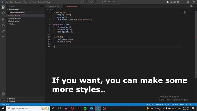 How to make a Clipboard with HTML, CSS, JavaScript in just 5 minutes! | JavaScript Tutorial