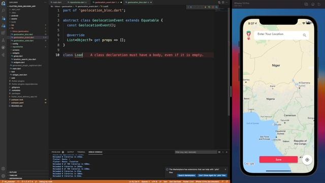 How to Find the Current Location with Flutter using BloC and the Geolocator Plugin - EP5 смотреть онлайн