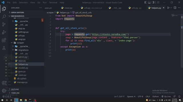 Python Django Microservice Project Part 2 | Writing Web Scraper in Django
