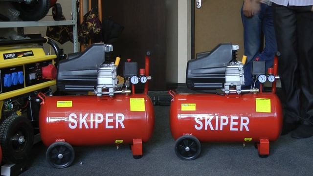 Тест воздушных компрессоров Skiper IBL50B и IBL50A смотреть онлайн