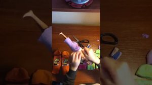 Лайфхак.Делаем платье для куклы из носка!!!