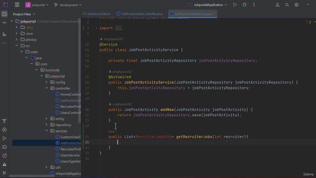 2. Display and Retrieve Jobs - Part 1  (7. Recruiter Dashboard)