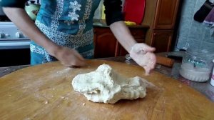 Цахурский хинкал , готовим тесто
