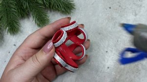МК ОЧЕНЬ КРАСИВОЙ НОВОГОДНЕЙ ИГРУШКИ своими руками из фоамирана ?DIY Christmas HOME DECOR