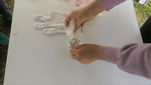 Мастерим куклу из перчатки. (⌒▽⌒)♡ смотреть онлайн