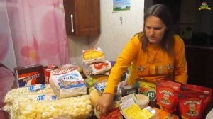 Обзор покупок. Еда, для быта и рыбалки. (09.20г.) Семья Бровченко.