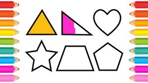 2d Shapes Drawing | How to Learn Shapes with Drawing & Painting to kids | Learn Shapes for Toddlers