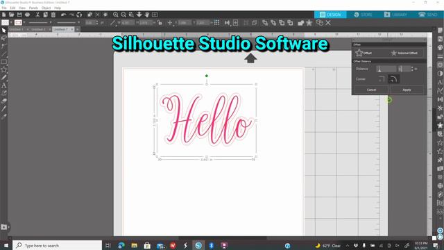 How to make a thin font thicker using Silhouette Studio смотреть онлайн
