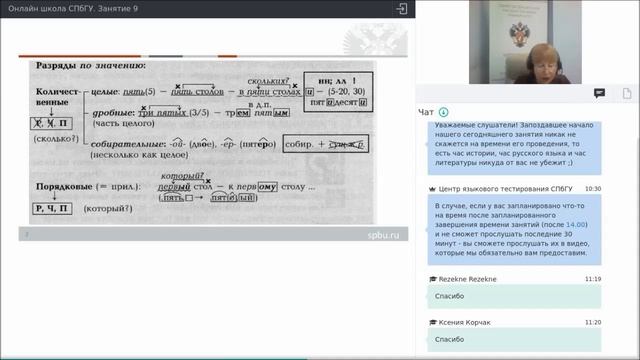 Онлайн школа СПбГУ Русский язык Занятие 9 смотреть онлайн