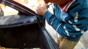 Акустическая полка ВАЗ 2109 с боковинами карпет полная установка}