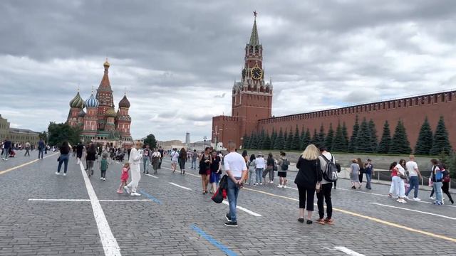Walk Moscow Red Square Now Today July2021 Прогулка Краснаяплощадь Москва сейчас сегодня Июльлето202